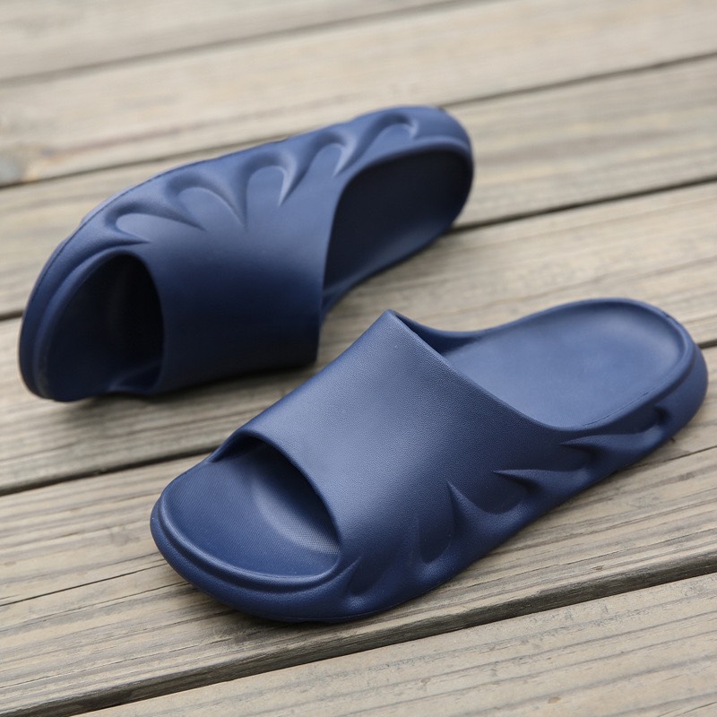 Dép bánh mì gợn sóng unisex nam nữ quai ngang siêu nhẹ cao 3.5cm iDÉP DL130