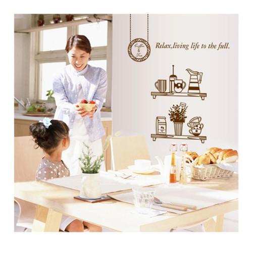 Decal trang trí tường - Coffee & Tea trang trí nhà bếp