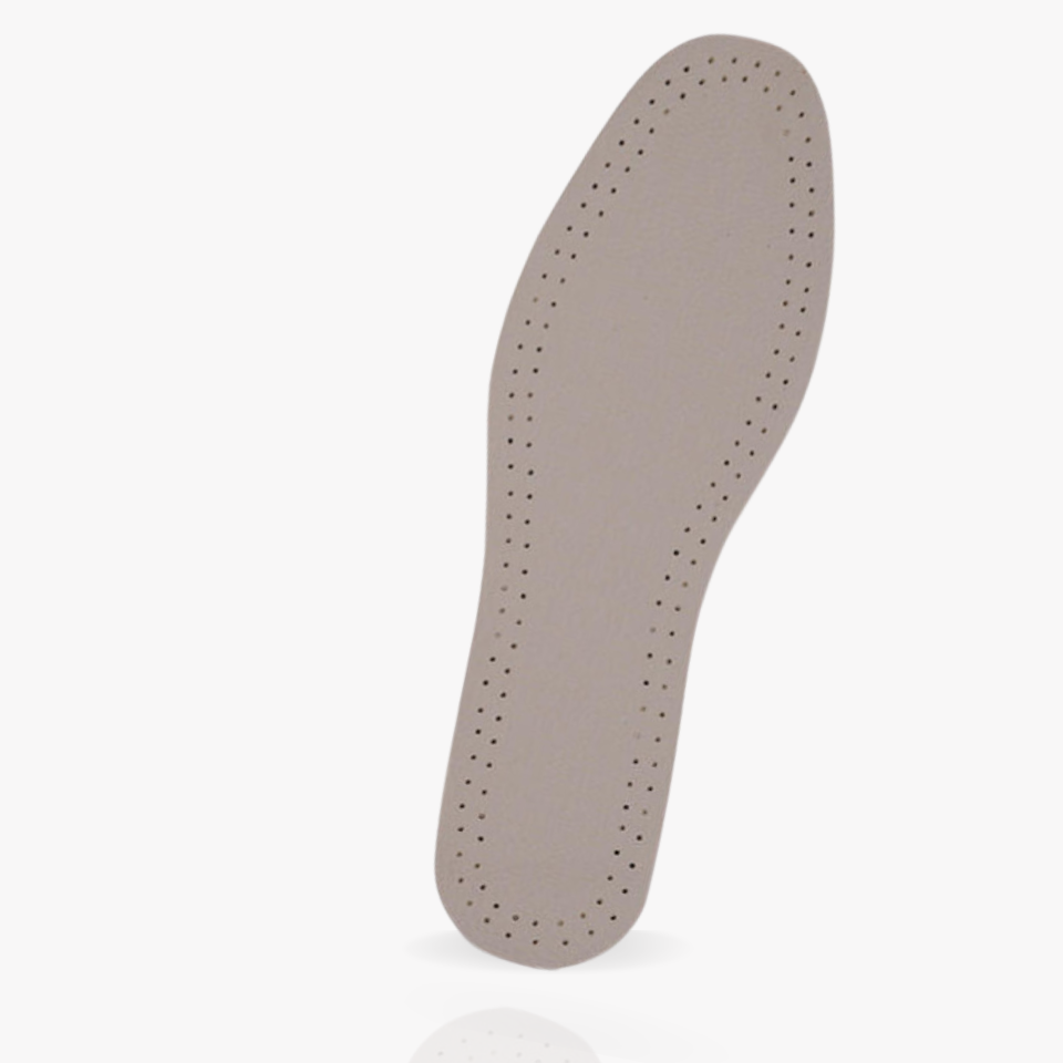 Lót Giày Da Bò Thật 100 MINSU M4028 Nam Nữ Thoáng Khí, Khử Mùi, Êm Ái – Xám – 43-44