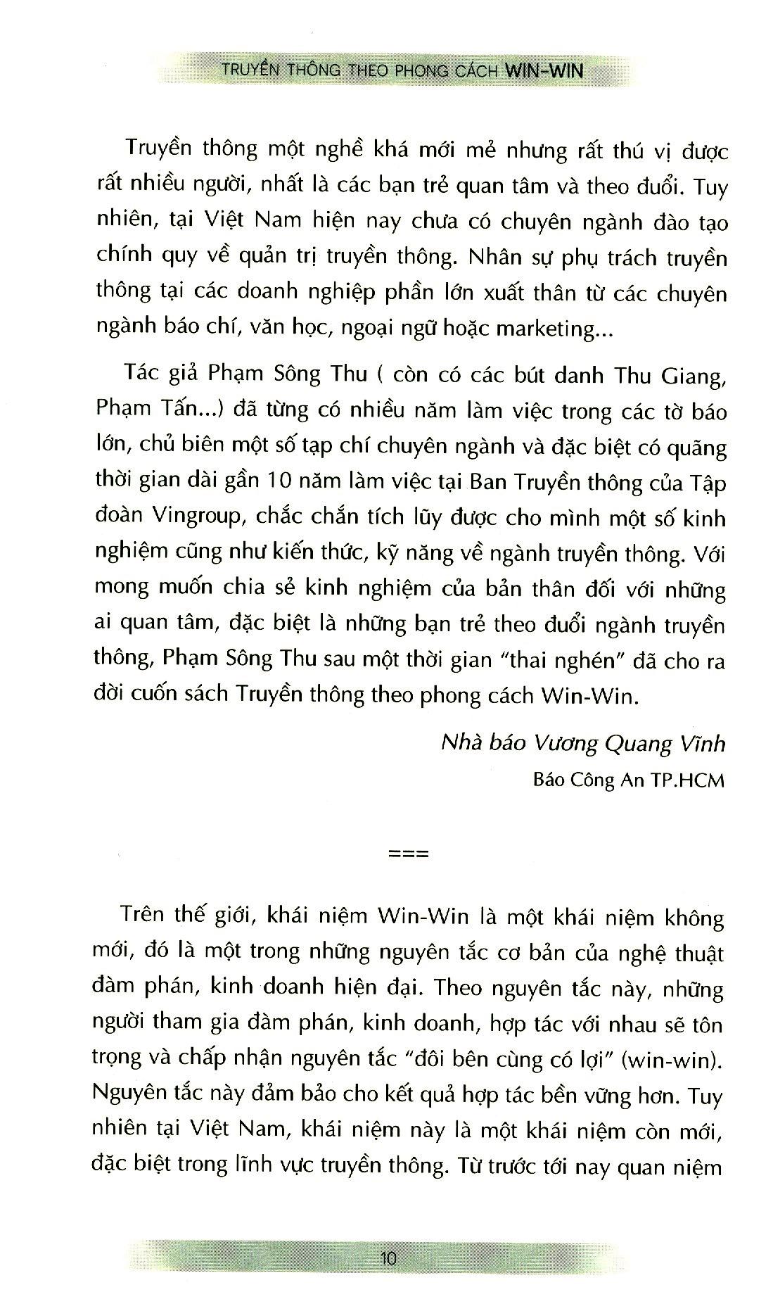 Sách Truyền Thông Theo Phong Cách Win-Win