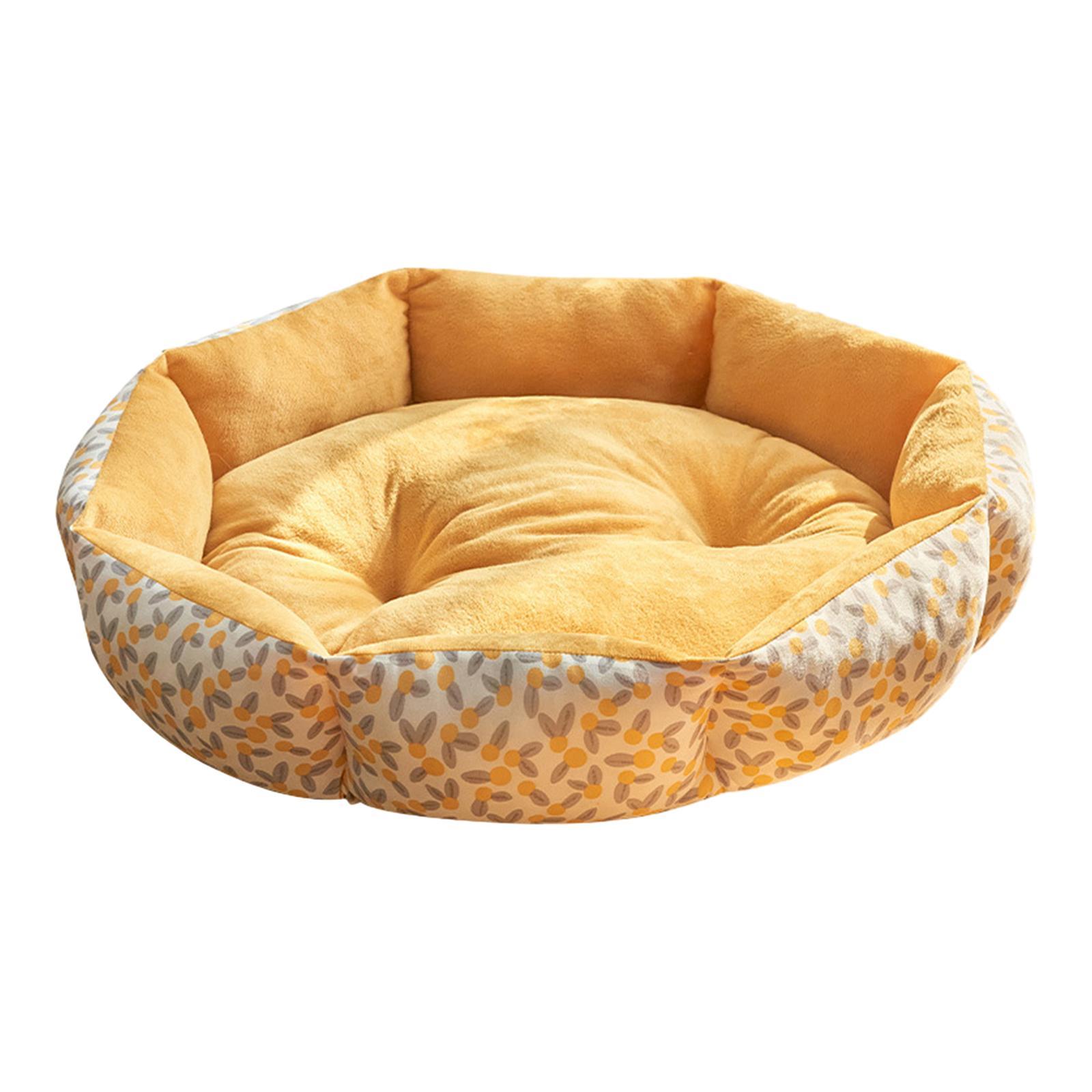 Round Dog Beds, Pet Dog Bed, Warm, Autumn Winter, Comfortable for Cats Kitten Small Dog Puppy