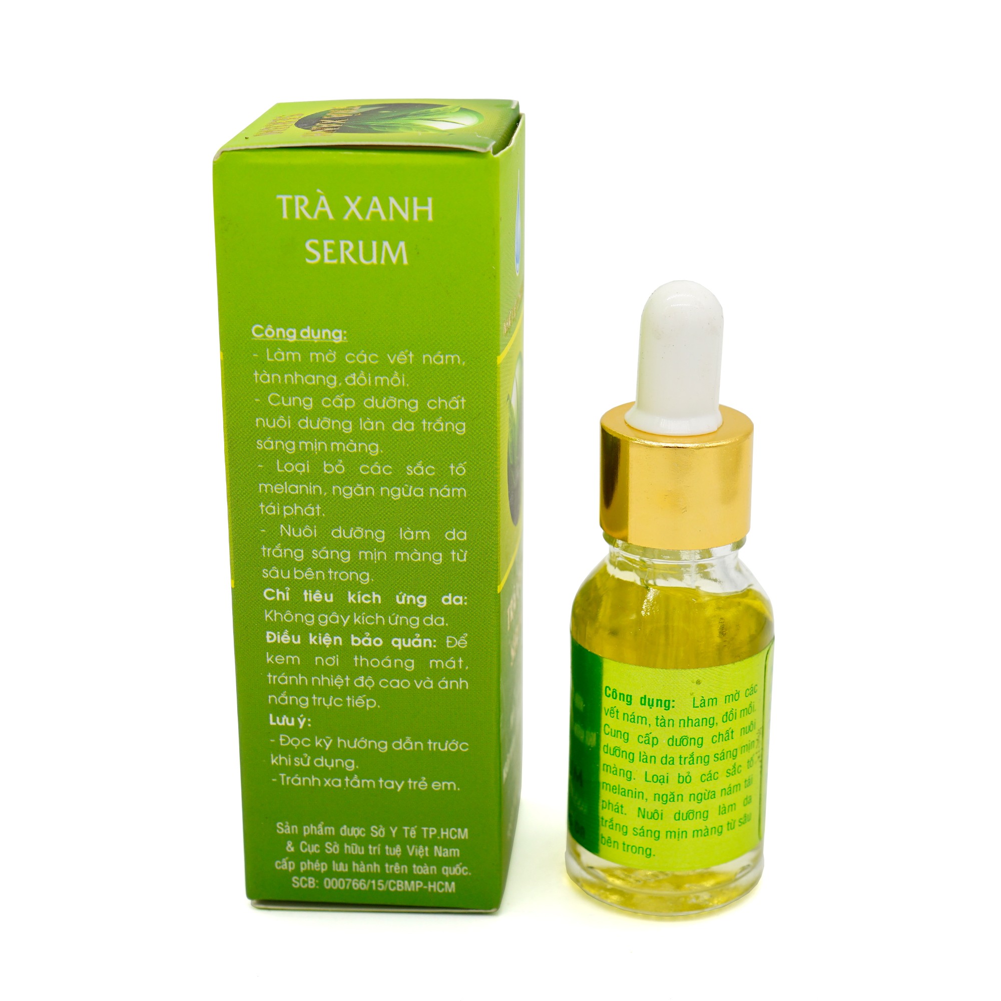 Serum nám - Đồi mồi - Ngừa nhăn - Làm trắng da -  Nhật Việt Trà xanh 15ml