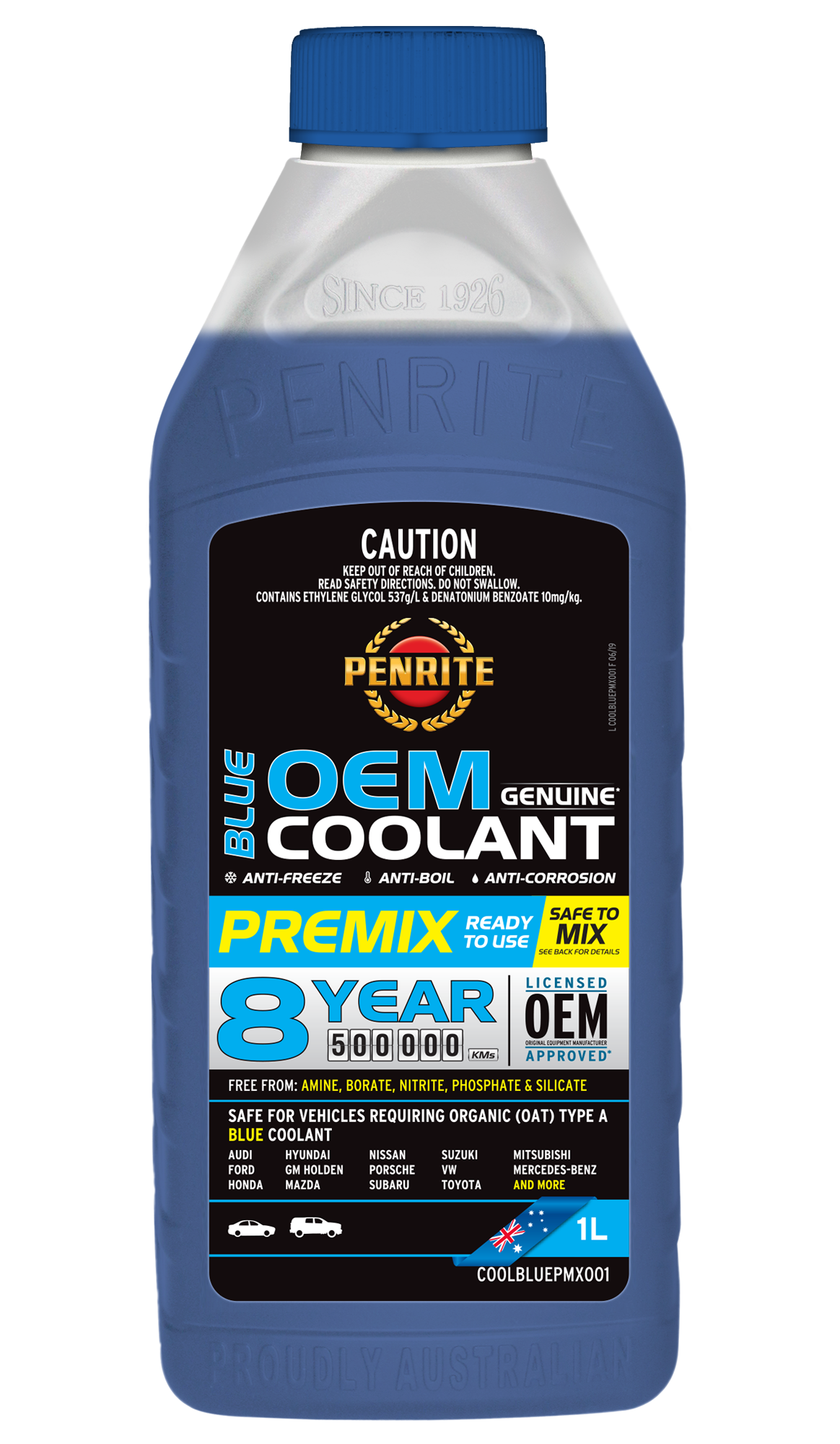 PENRITE - 7 Year 450,000KM Blue Coolant Premix (hàng nhập khẩu)