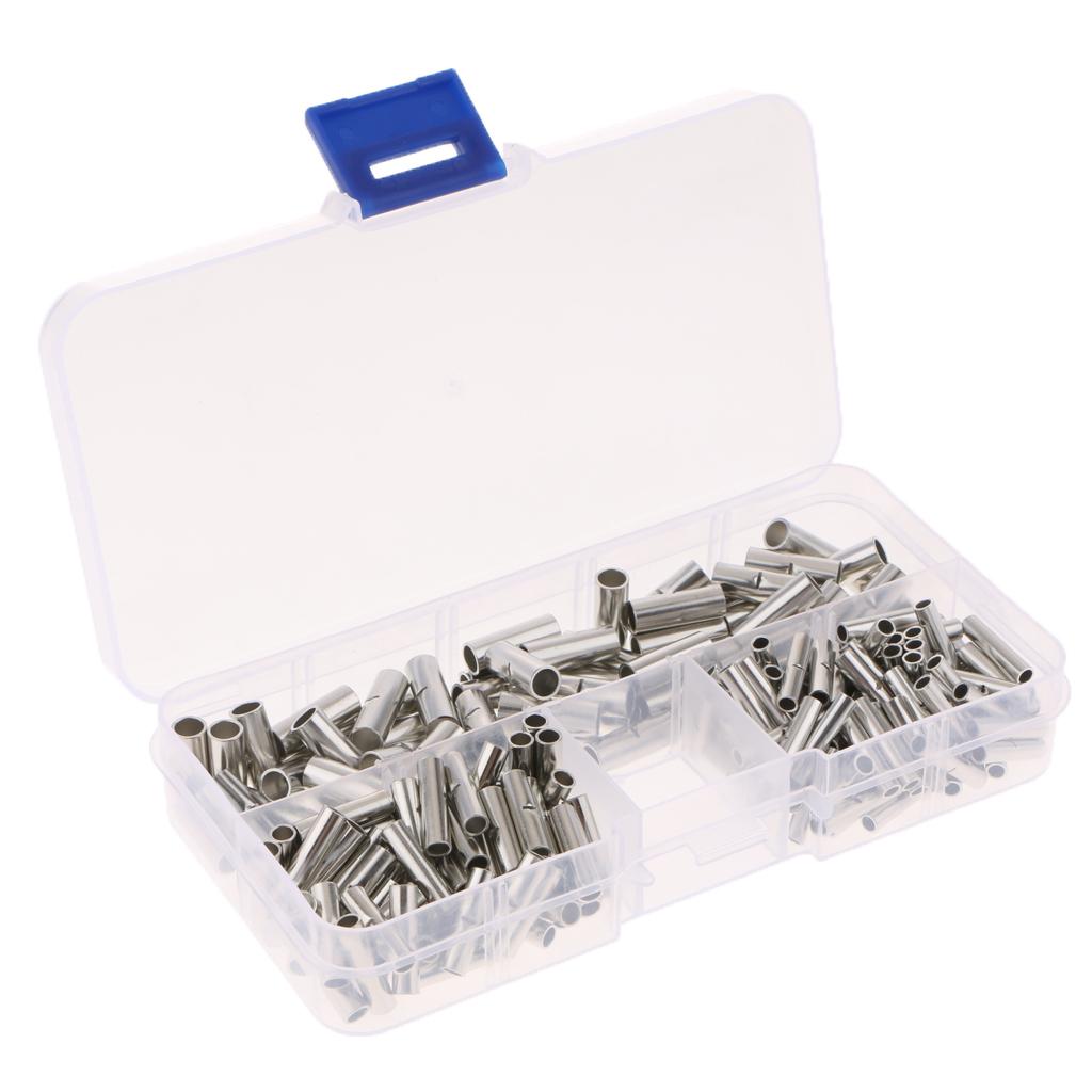 200 Pieces Non-Insulated Butt Crimp Connectors AWG 22-16 16-14 12-10