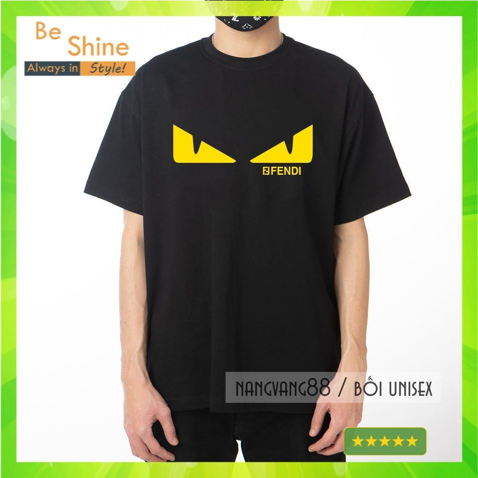 Áo Thun Unisex Form Rộng Mắt Cáo Cực Ngầu DCV In Nhũ Vàng Độc Đáo - Áo Phông Tay Lỡ Cotton Cổ Tròn - Beshine Clothing