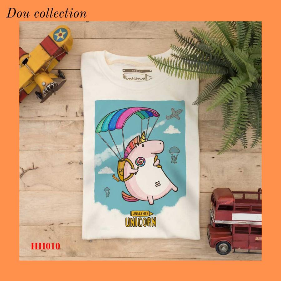 Áo Thun Nữ Đẹp Thiết Kế Chú Chó Ngậm Cổ Dễ Thương Hàn Quốc - Form Unisex - Chất Cotton - Mã AT047