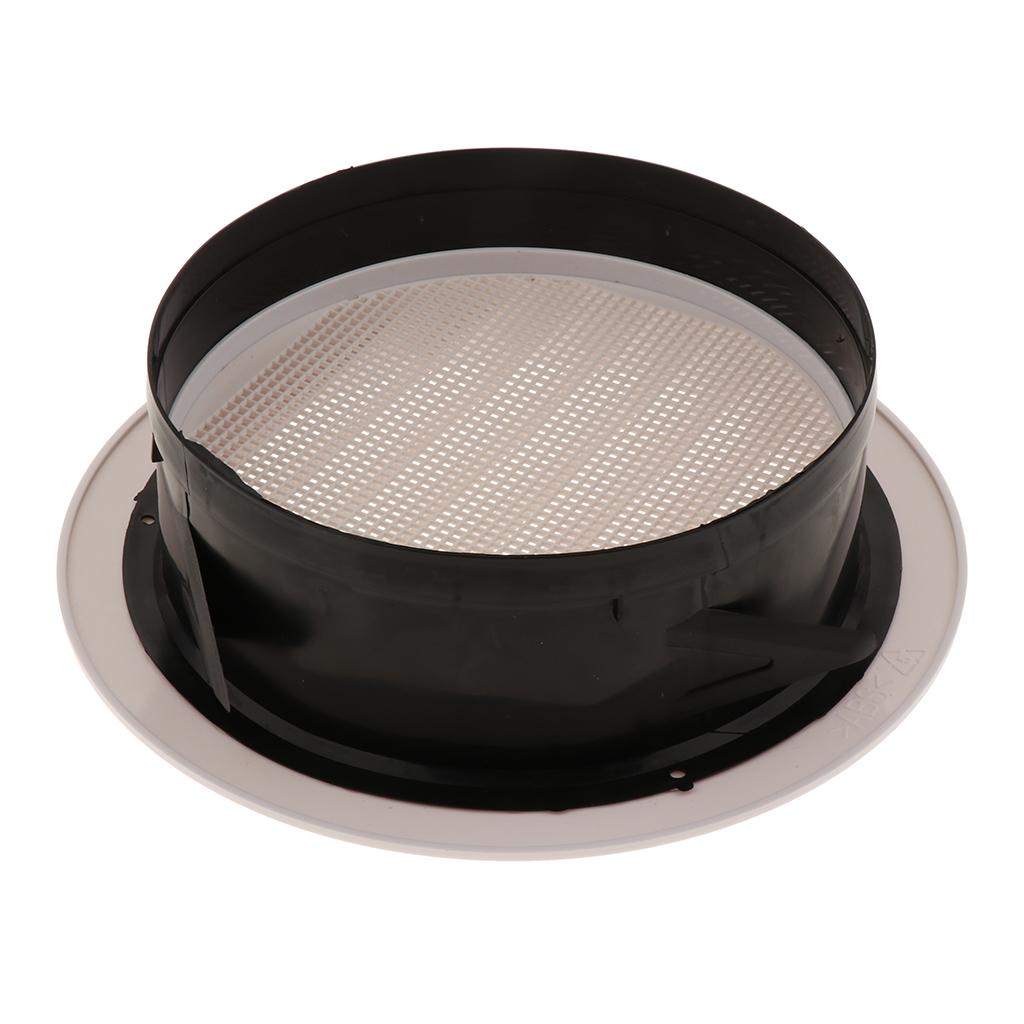 White ABS Air Vent Grille Round Ducting Ventilation Cover Wall Grilles DN200