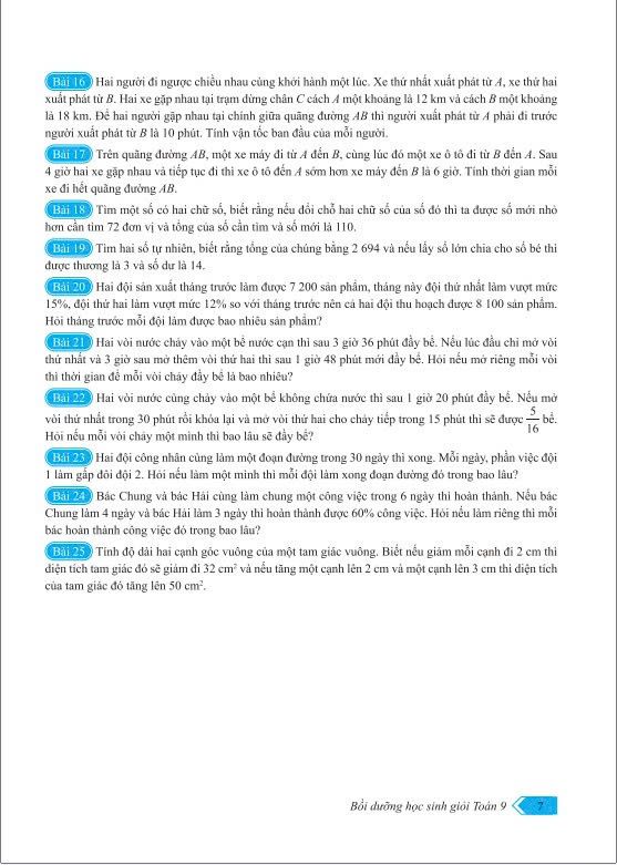 Sách - Bồi Dưỡng Học Sinh Giỏi Toán 9 (Dùng Chung Các Bộ Sách Hiện Hành)