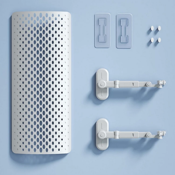 Cao cấp - Tấm Chắn Gió Điều Hòa Máy Lạnh Di Động SWING PROTECT Lọc Không Khí Ion Âm