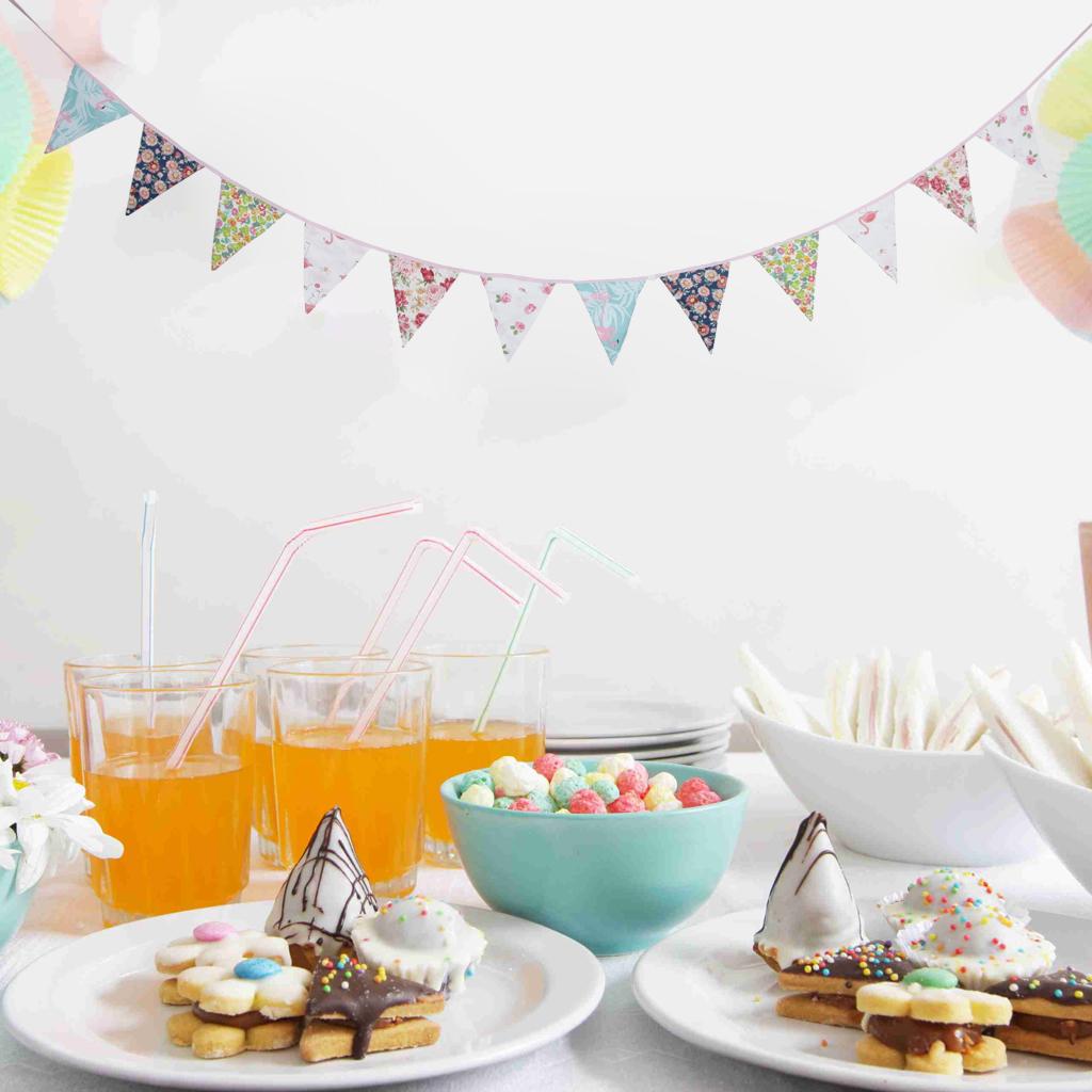 Fabric Bunting Banner Pennant Garland Wedding Festival Hanging Decor Style 1