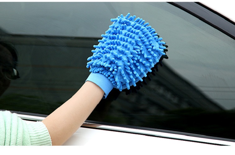 Găng tay rửa xe, sợi Microfiber, thấm hút nhanh, không gây trầy xước xe, không để lại bụi vải trên sơn xe, tặng kèm vòng tay Luminous
