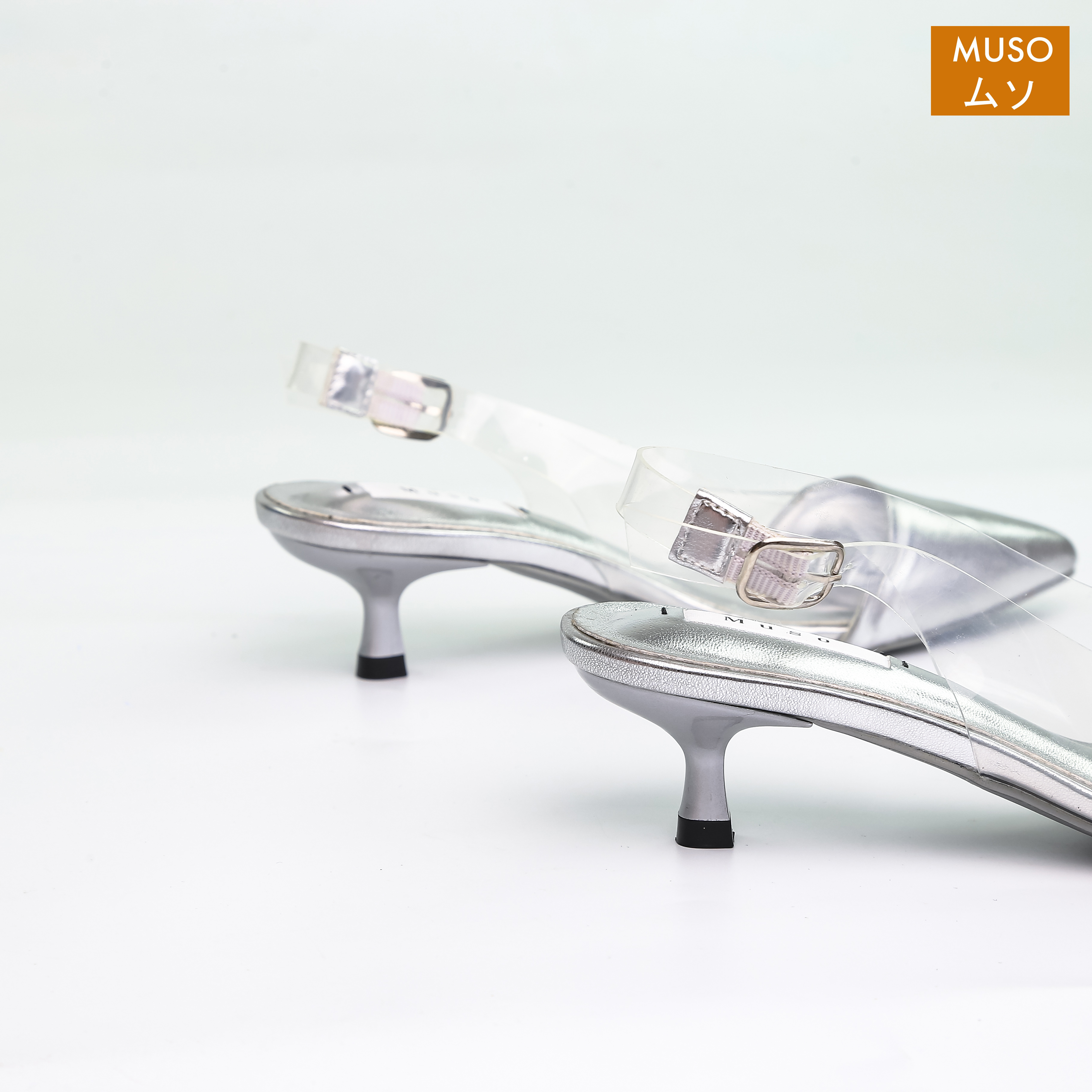 Giày Cao Gót Slingback Mũi Nhọn Gót 3cm MUSO GCGMS011 - Hàng Chính Hãng