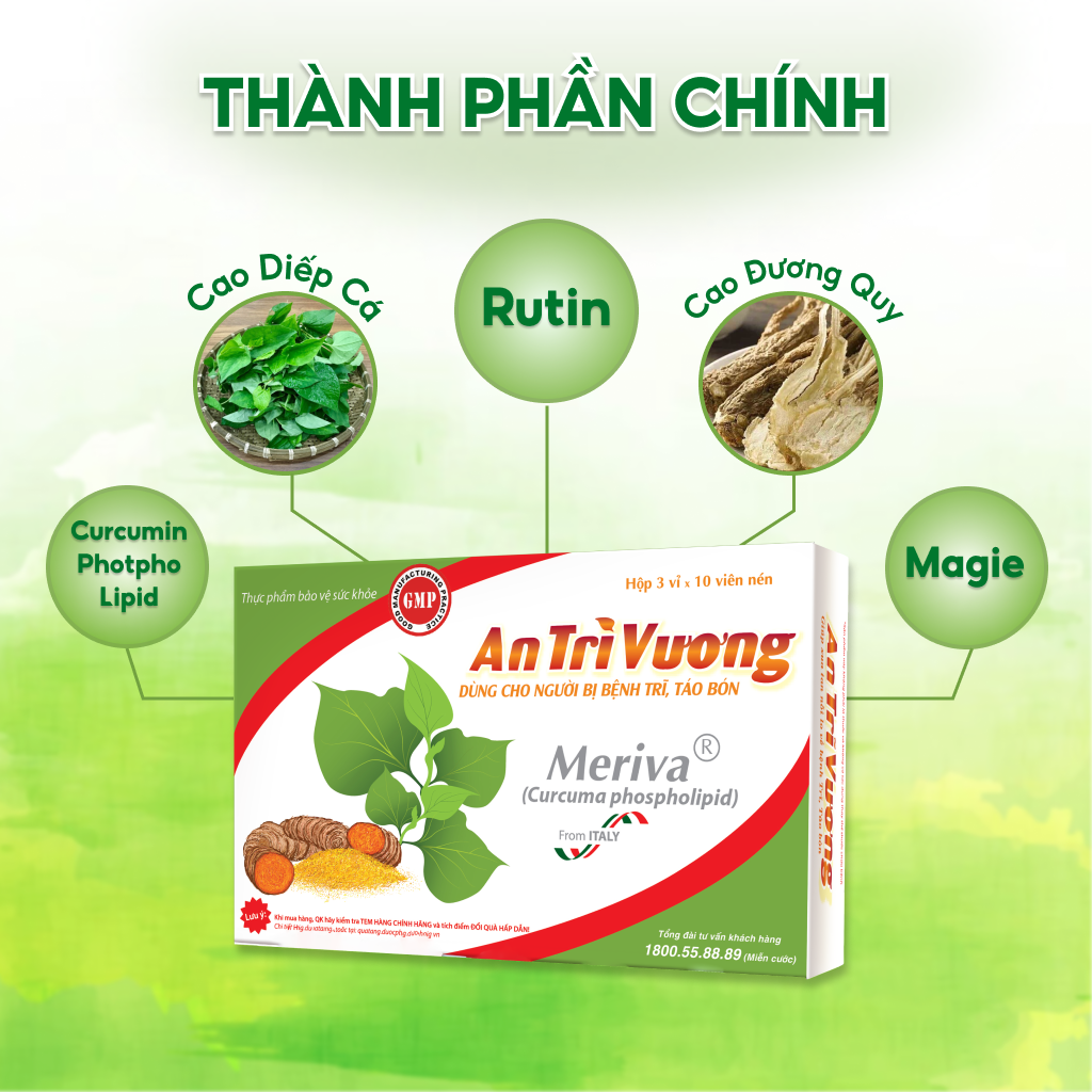 An Trĩ Vương Hỗ Trợ Cải Thiện Táo Bón Giúp Thanh Nhiệt, Giải Độc Có Thể Sử Dụng Cho Phụ Nữ Có Thai Hộp 30 Viên