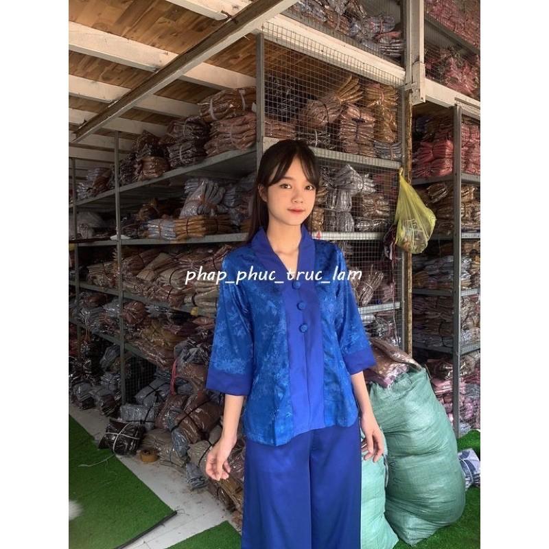 Thời trang đi chùa pháp phục phật tử Bà Lai Gấm