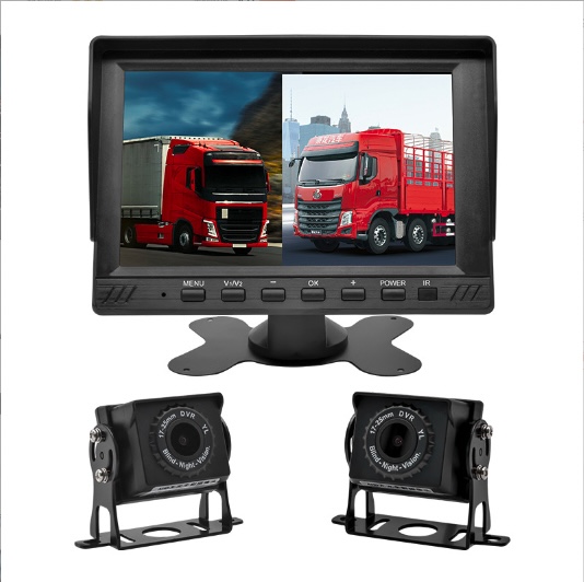 Bộ 2 Camera Kèm Màn Hình 7inch cho Ô Tô, Xe Tải  INNOVATIVE VISON 4K  chống nước và xem được ban đêm