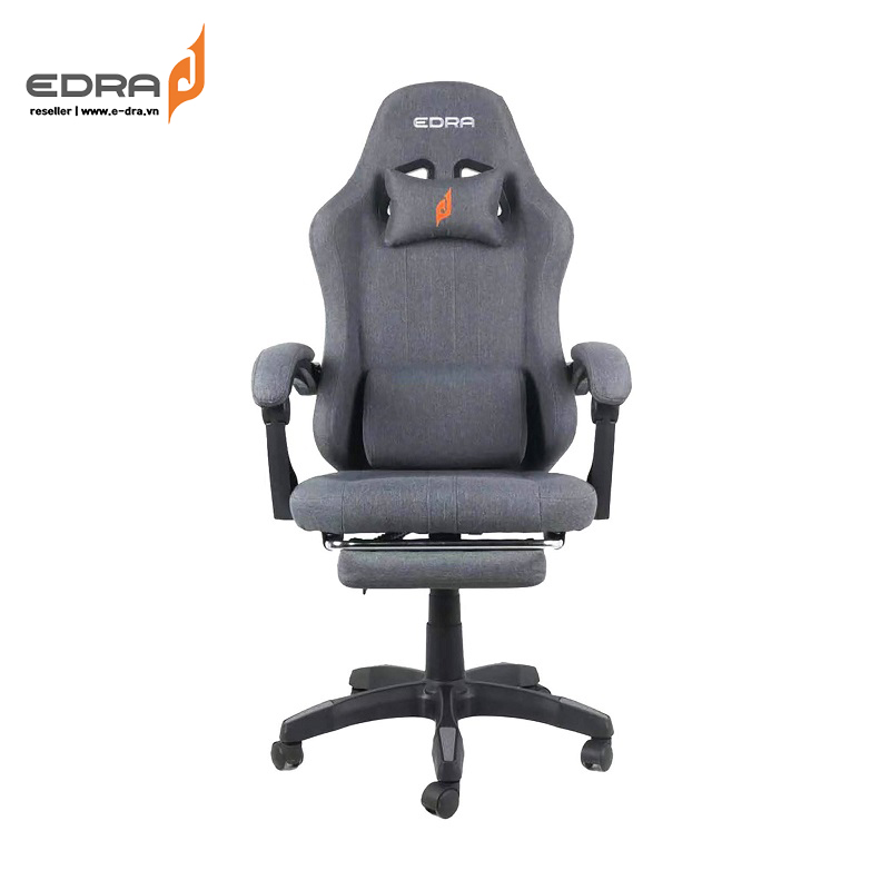 Ghế gaming EDRA Yummy EGC232 V2 Fabric có gác chân - Hàng chính hãng