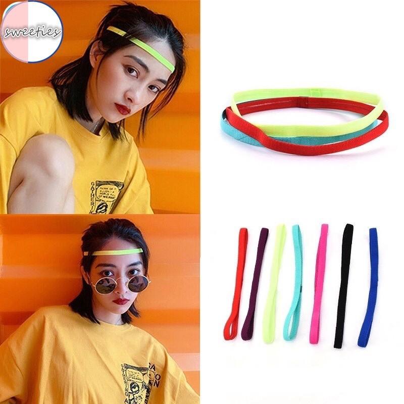 Mới về Băng đô thể thao yoga nam nữ giữ tóc chống trượt co giãn sắc màu Tatitava