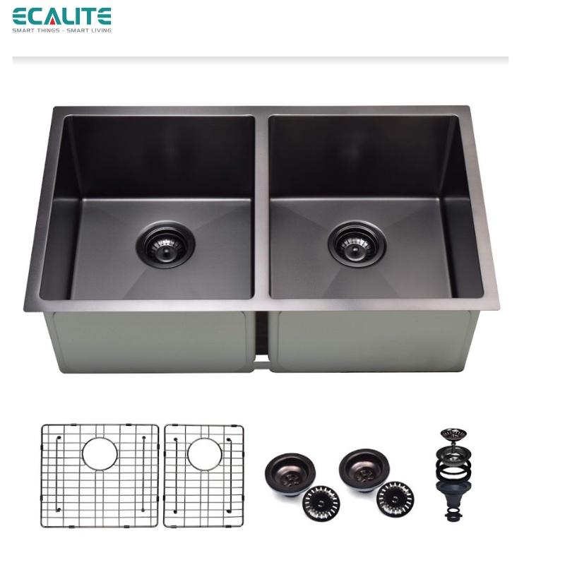 Chậu Rửa Chén Vision Manual Sink Ecalite ESD-8046HB - Chất Liệu Inox 304 Cực Bền- Lắp Nổi/Lắp Âm - Hàng Chính Hãng