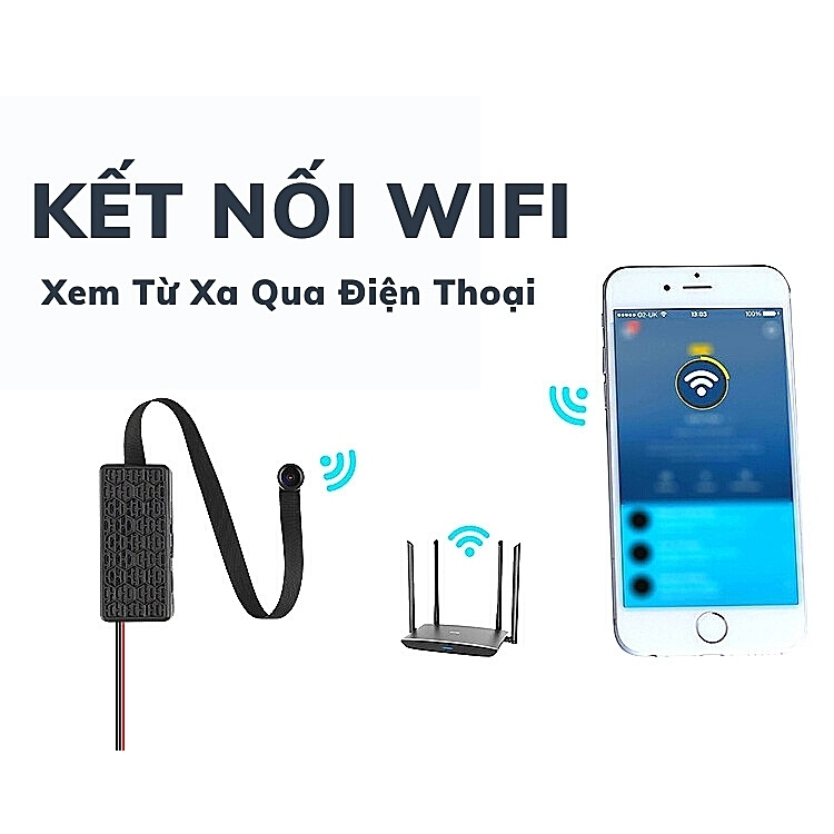 Camera quan sát Wifi HQ V99 4k xem từ xa qua điện thoại mới nhất