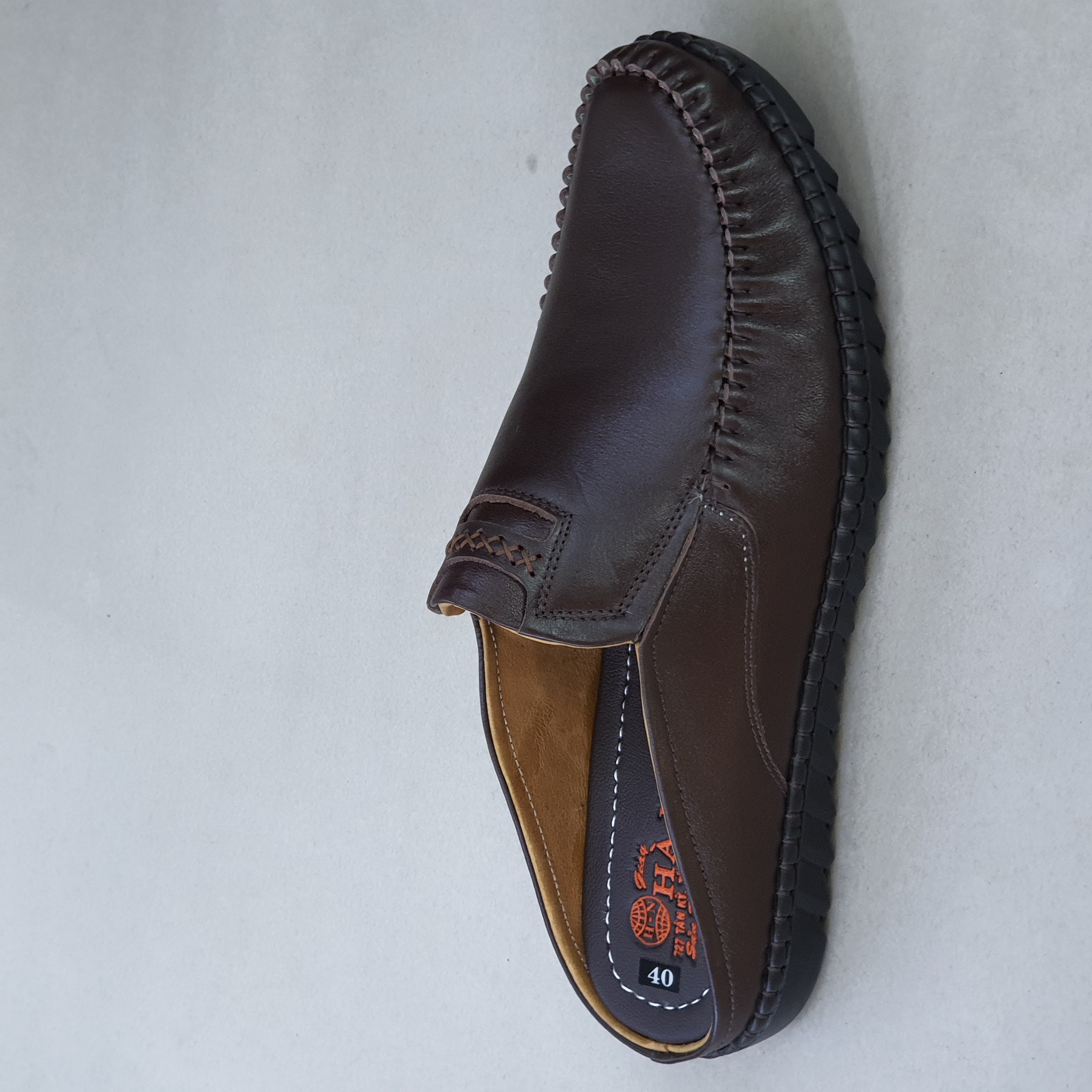 Dép bít mũi nam da bò thật HÀ NAM cao cấp GSB2044