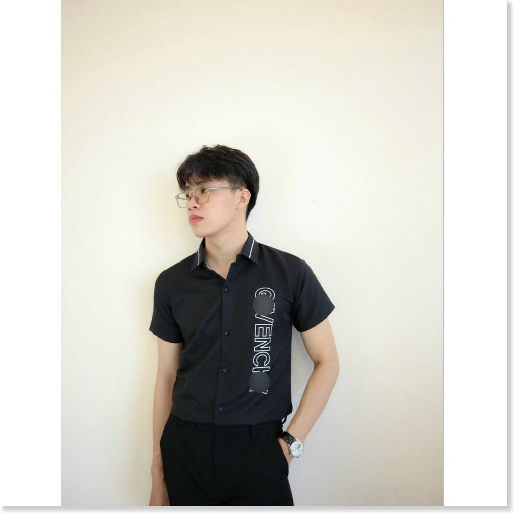 Áo sơ mi in thêu NGẮN TAY