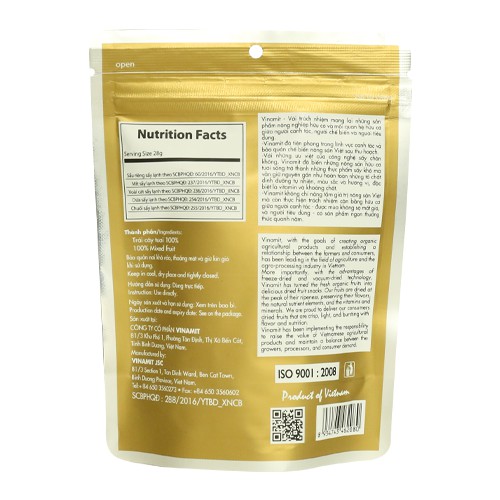 Trái cây sấy lạnh Vinamit 30g