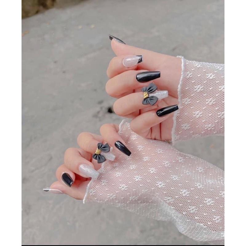 Charm nail - Nơ bột gắn móng tay xinh xắn