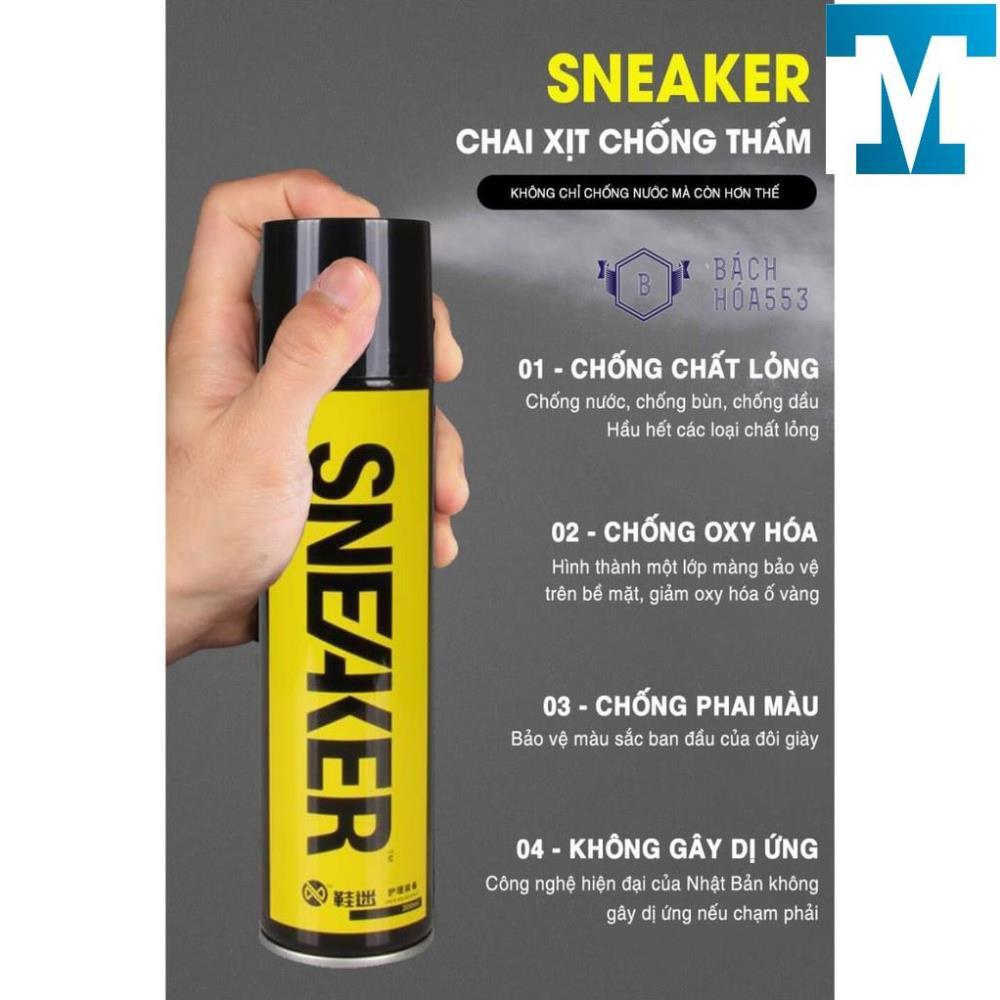 ✿Chai xịt nano chống thấm nước giày Sneaker 300ml - nước, bám bụi, ố vàng