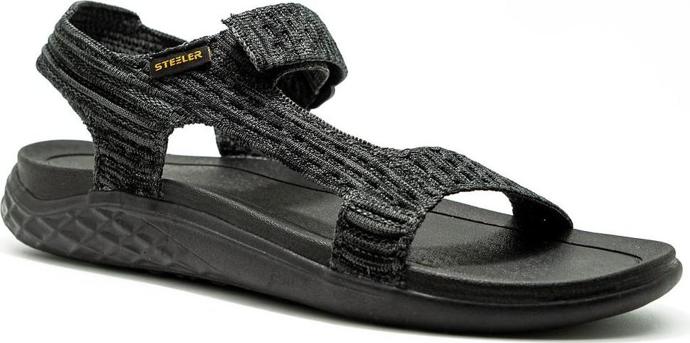 GIÀY SANDAL NAM STEELER - BLACK-KNIT