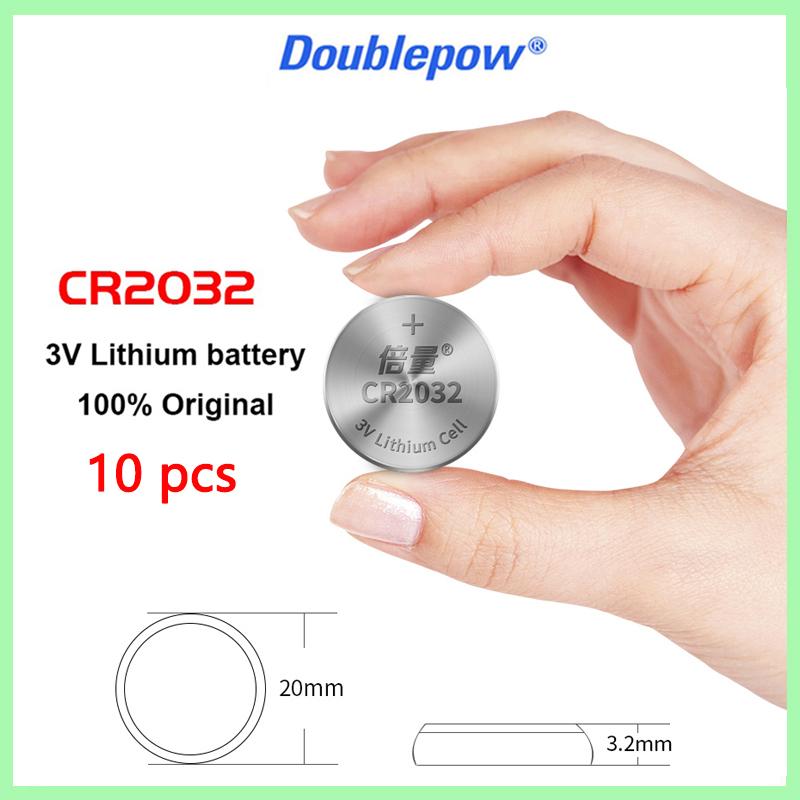 10 chiếc Nút CR2032 Chính Hãng Pin Lithium 3V Cho Máy Tính Điều Khiển Từ Xa Đồng Hồ Bo Mạch Chủ Tế Bào Nút Pin CR 2032 Màu sắc: 100 Chiếc