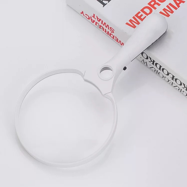 Kính lúp 2x-25x hỗ trợ đọc sách báo, soi bo mạch điện tử cho người cao tuổi có đèn led hỗ trợ