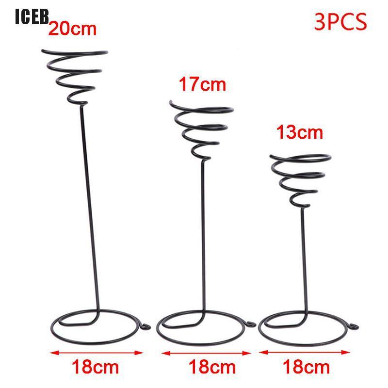 Set 3 Giá Đỡ Chậu Hoa Bằng Kim Loại Hình Quả Dứa Dùng Trang Trí Ban Công