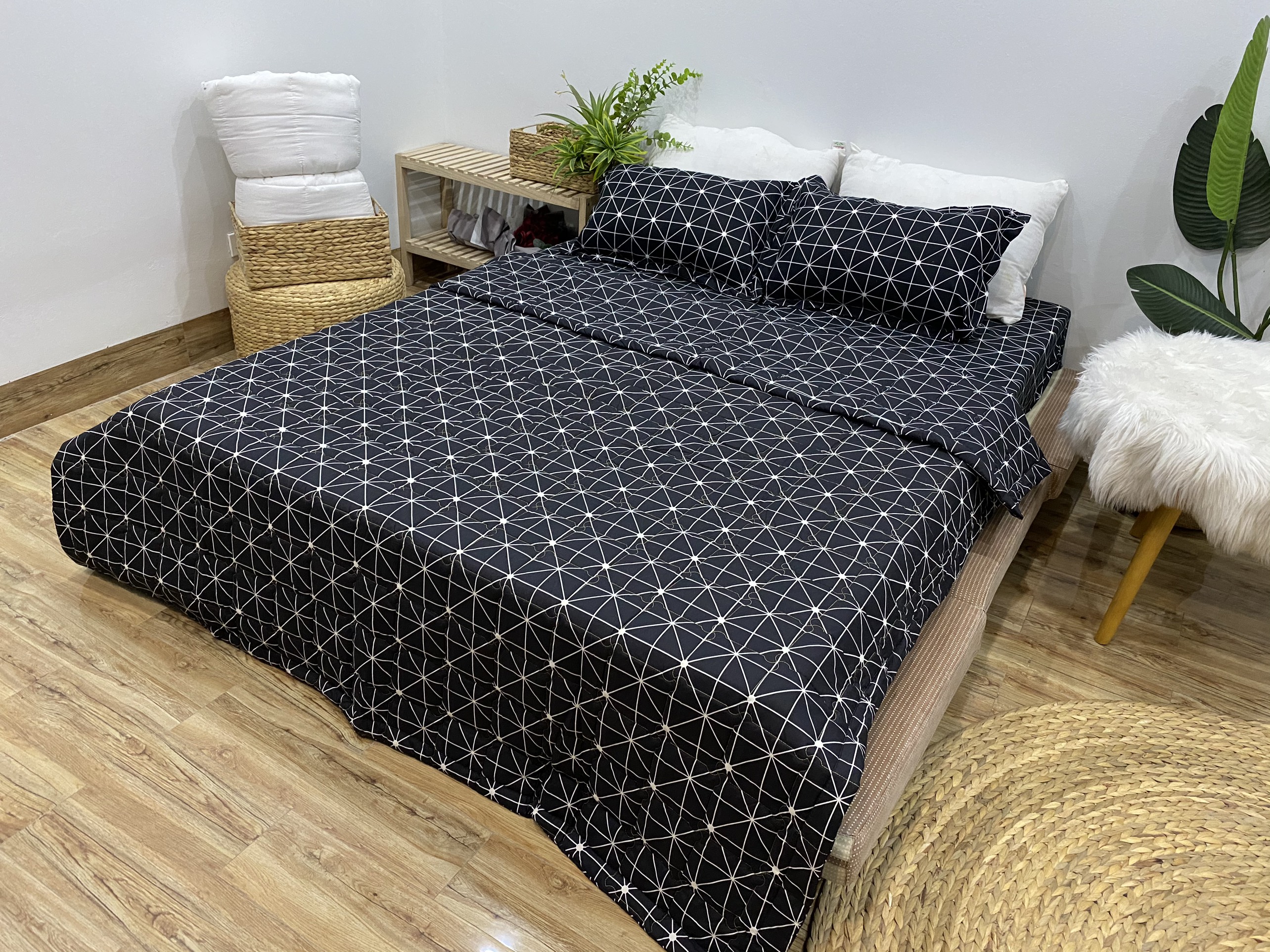 Bộ Chăn Ga Gối Hè Thu 5 Món CHM16