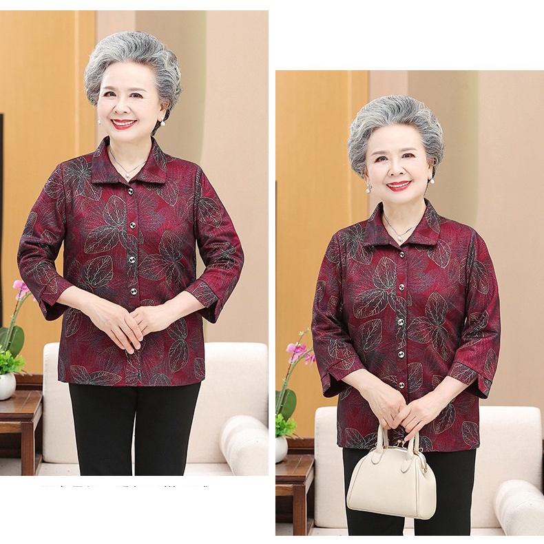 ÁO SƠ MI NGƯỜI GIÀ cao cấp co giãn, hàng sẵn,la bàng, A458