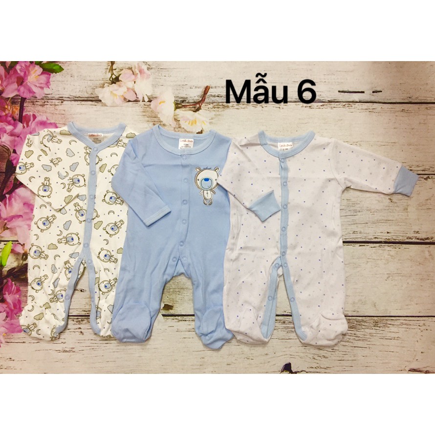 Set 3c body dài tay liền tất cho bé trai - mẫu ngẫu nhiên