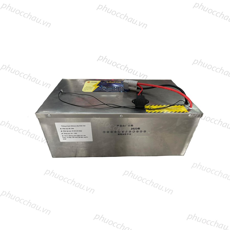 Pin Lithium, Pin Sắt LifePO4 dung lượng 72V - 65Ah dùng cho xe máy điện