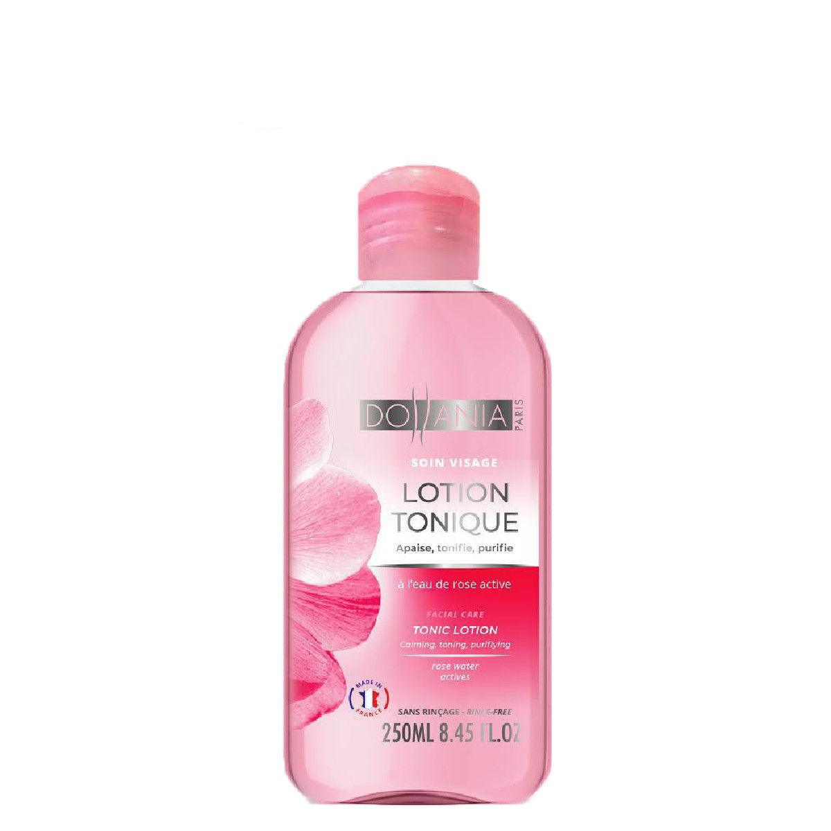 Nước hoa hồng dành cho da nhạy cảm Dollania se khít lỗ chân lông, thanh lọc và làm dịu da Lotion Toniquem À La Rose Visage -  891462 - 250ml