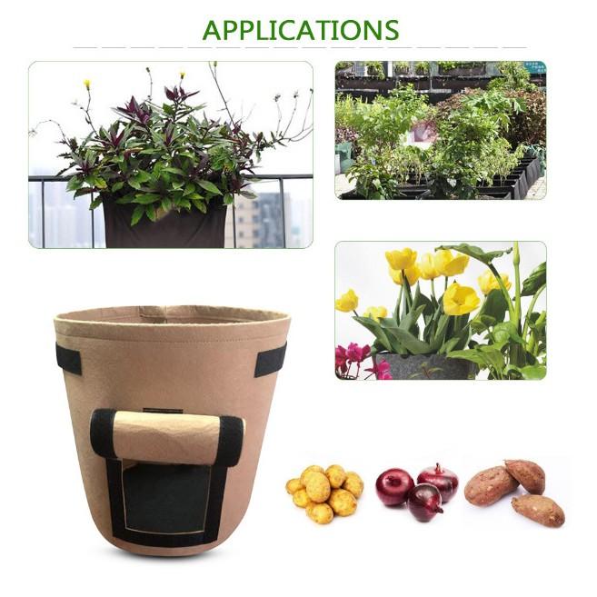 GROW GREEN BAG Chậu trồng cây, khoai củ vì môi trường 30x35cm  - Home and Garden