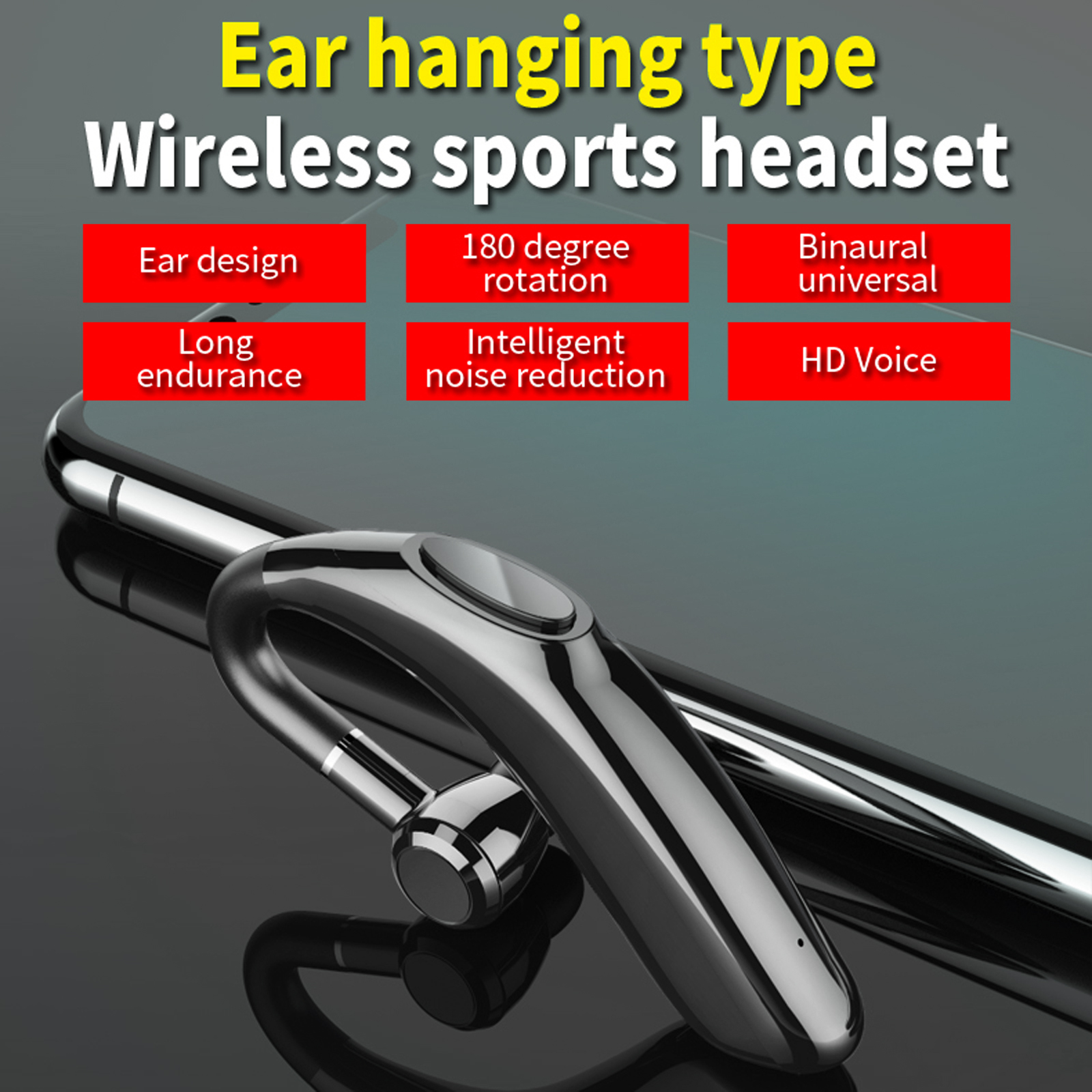 Tai Nghe Không Dây Bluetooth 5.1 X18 Chống Thấm Mồ Hôi Và Tiếng Ồn Có Micrô