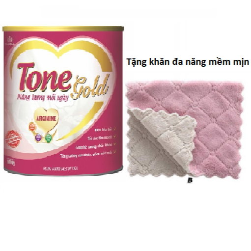 Sữa bột TONE GOLD (400g) của hãng Medibest dành cho người bệnh cần phục hồi sức khỏe, người già rất tốt cho tim mạch-Tặng khăn lau đa năng