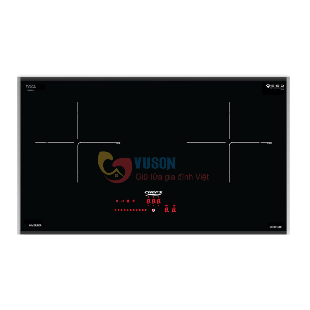 Bếp từ đôi Chefs EH-DIH668 - Hàng chính hãng