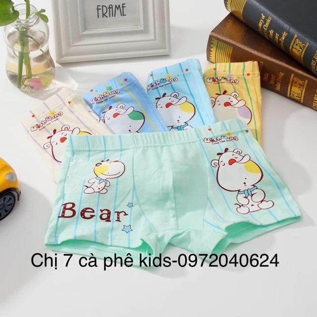 Set 5 quần sịp bé trai size 7-45kg