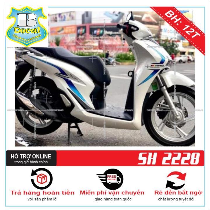 Tem rời dành cho SH 2020 CHỈ TRẮNG XANH AMG
