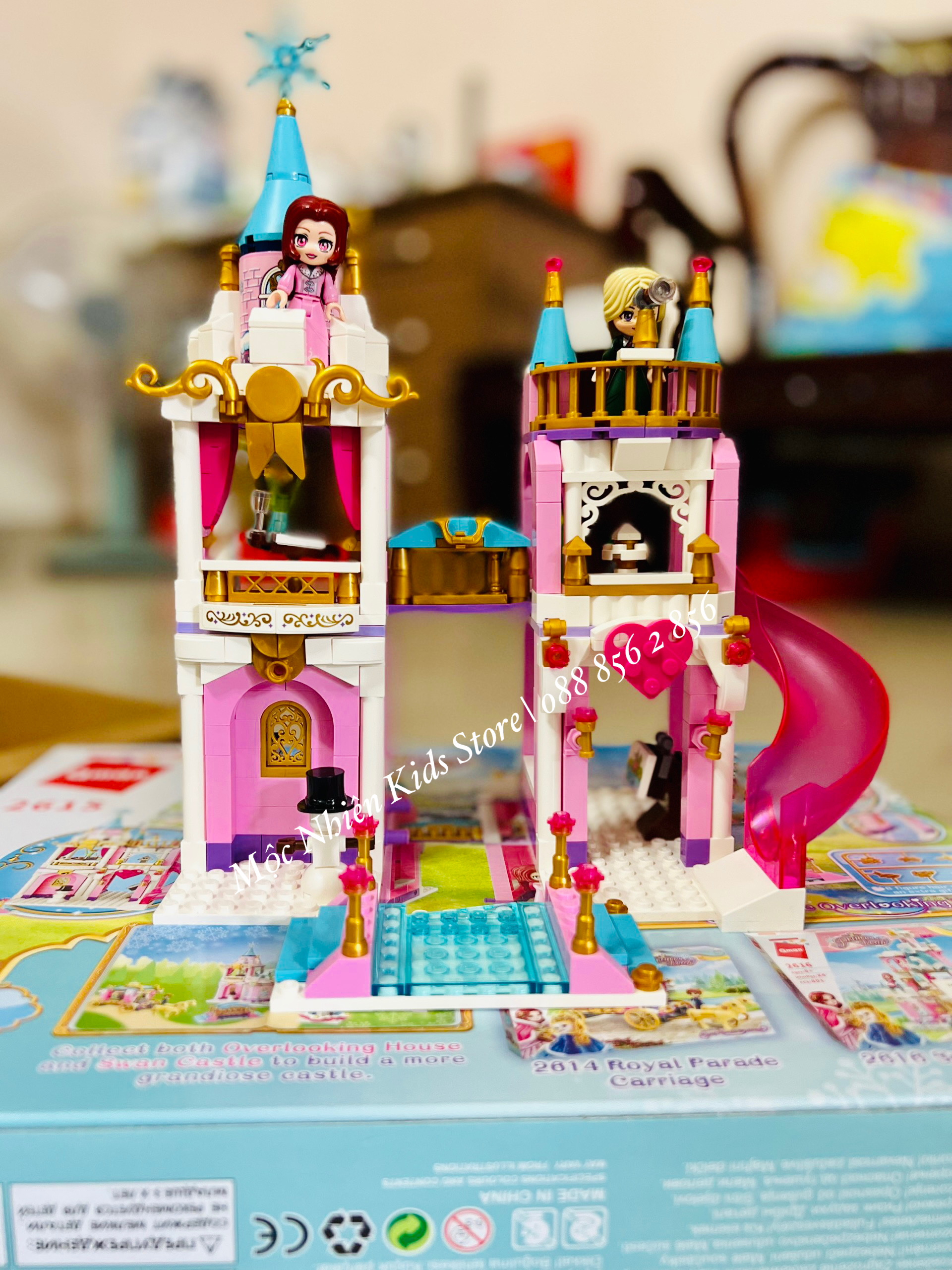 Đồ chơi lắp ráp xếp hình lâu đài công chúa Qman 2615 - Ngôi nhà ngắm cảnh (405 mảnh ghép) - Dành cho bé gái từ 6 tuổi