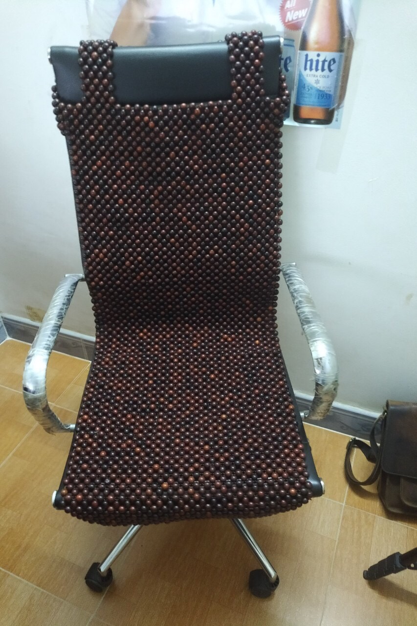 Chiếu hạt gỗ Trắc Mộc hạt 1,2cm , Chiếu điều hoà - Tặng lót ghế ô tô hạt gỗ Trắc