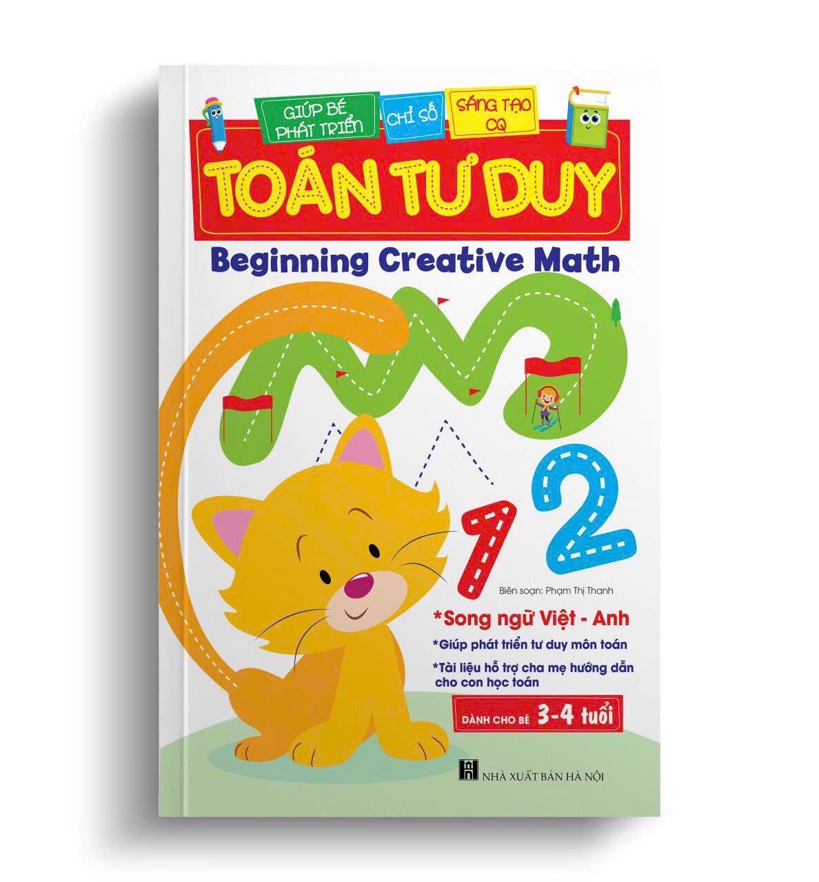 Sách - Toán Tư Duy giúp phát triển Tư Duy môn Toán dành cho trẻ 3-4 tuổi (Song ngữ Việt Anh)