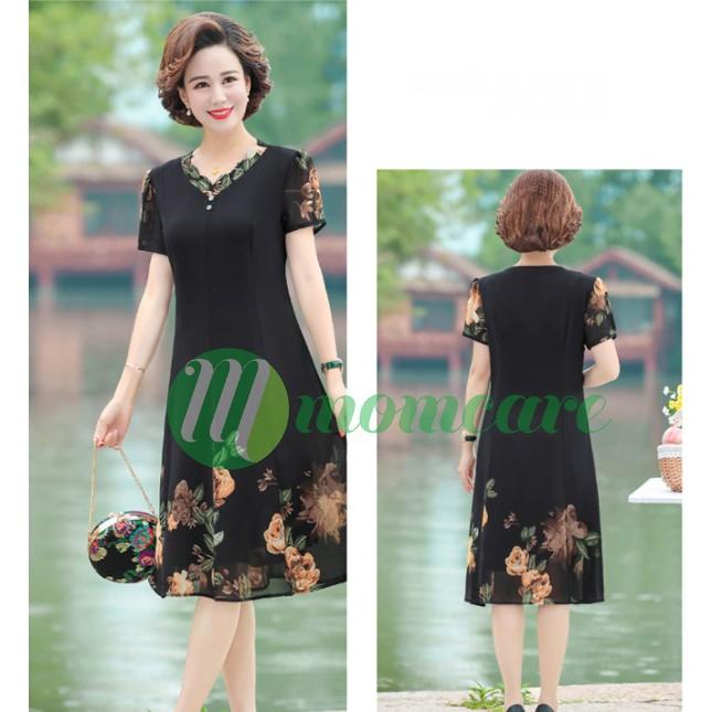 Đầm Váy trung niên cho mẹ sang trọng V63 - Đầm nữ trung tuổi thời trang cao cấp dự tiệc
