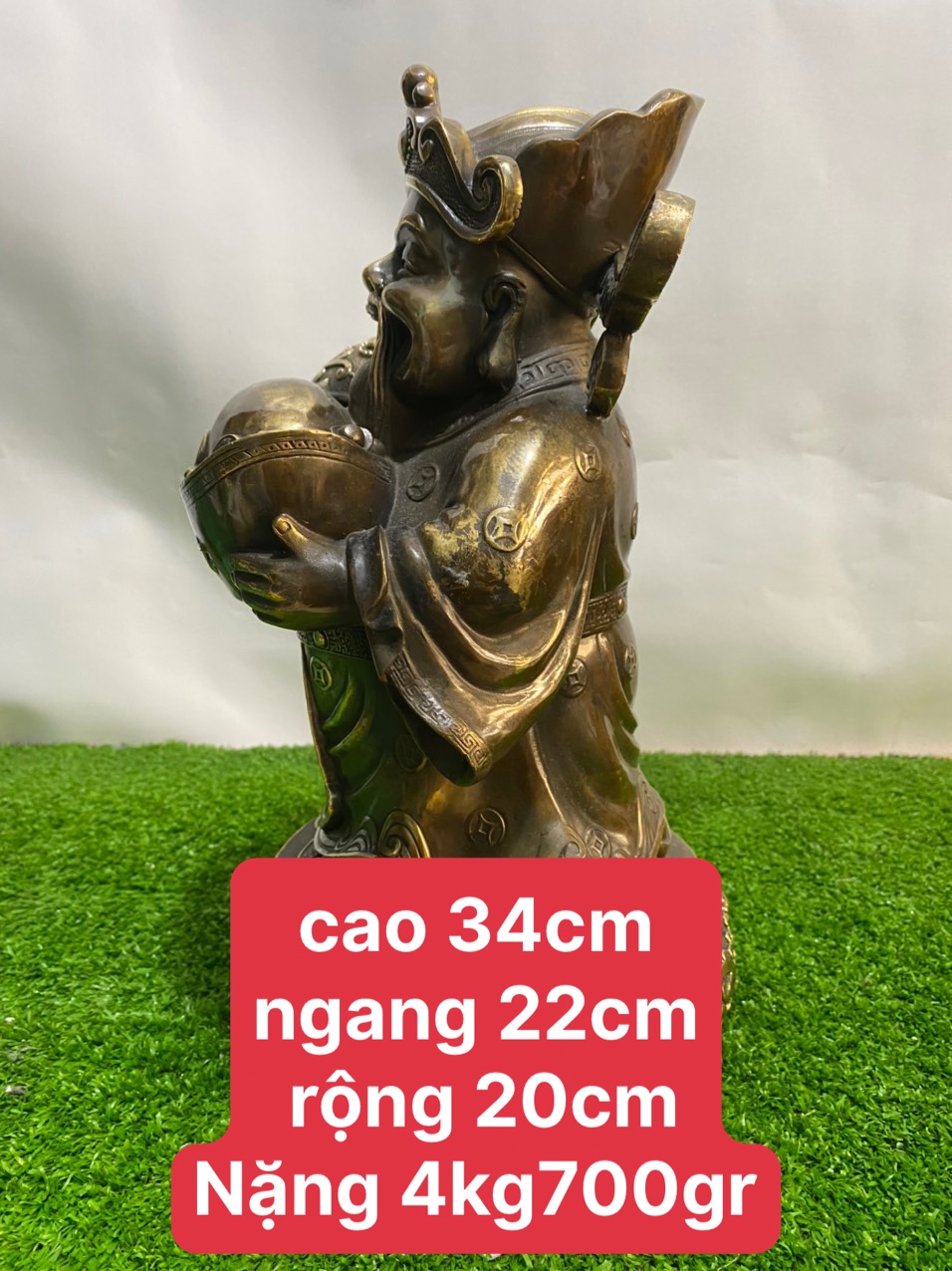 Tượng thần tài bằng đồng