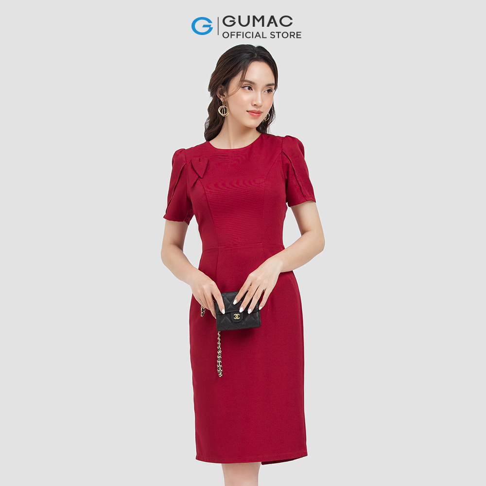 Đầm body GUMAC DC06012 phối phụ kiện