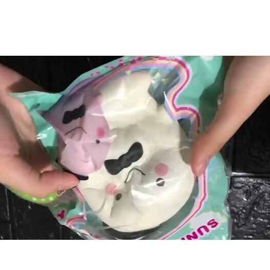 Squishy quả XOÀI ĐỘI MŨ màu trắng kèm bao bì